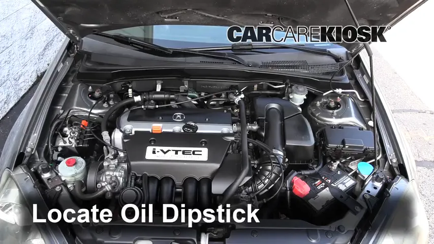 2006 Acura RSX 2.0L 4 Cyl. Aceite Controlar nivel de aceite